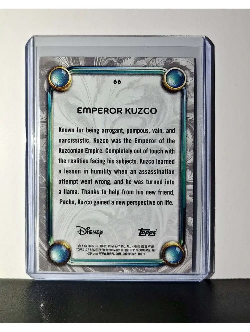 Emperor Kuzco 2025 Topps Disney Wonder #66 Card The Emperor's New Groove